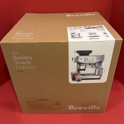 Breville Barista Touch Impress Espresso Machine Brushed Stainless Steel.