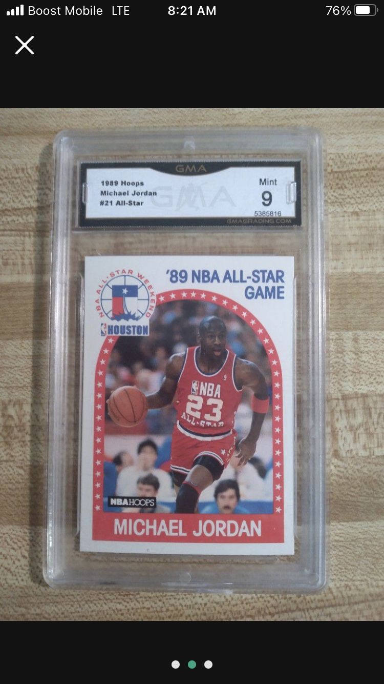 Michael Jordan 1989 Hoops All Star Card Graded $150 Pick Up Will - Main Image