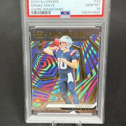 Drake Maye Game Magicians Rookie Card PSA 10 