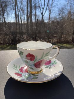 Delphine Bone China Teacup Set English 