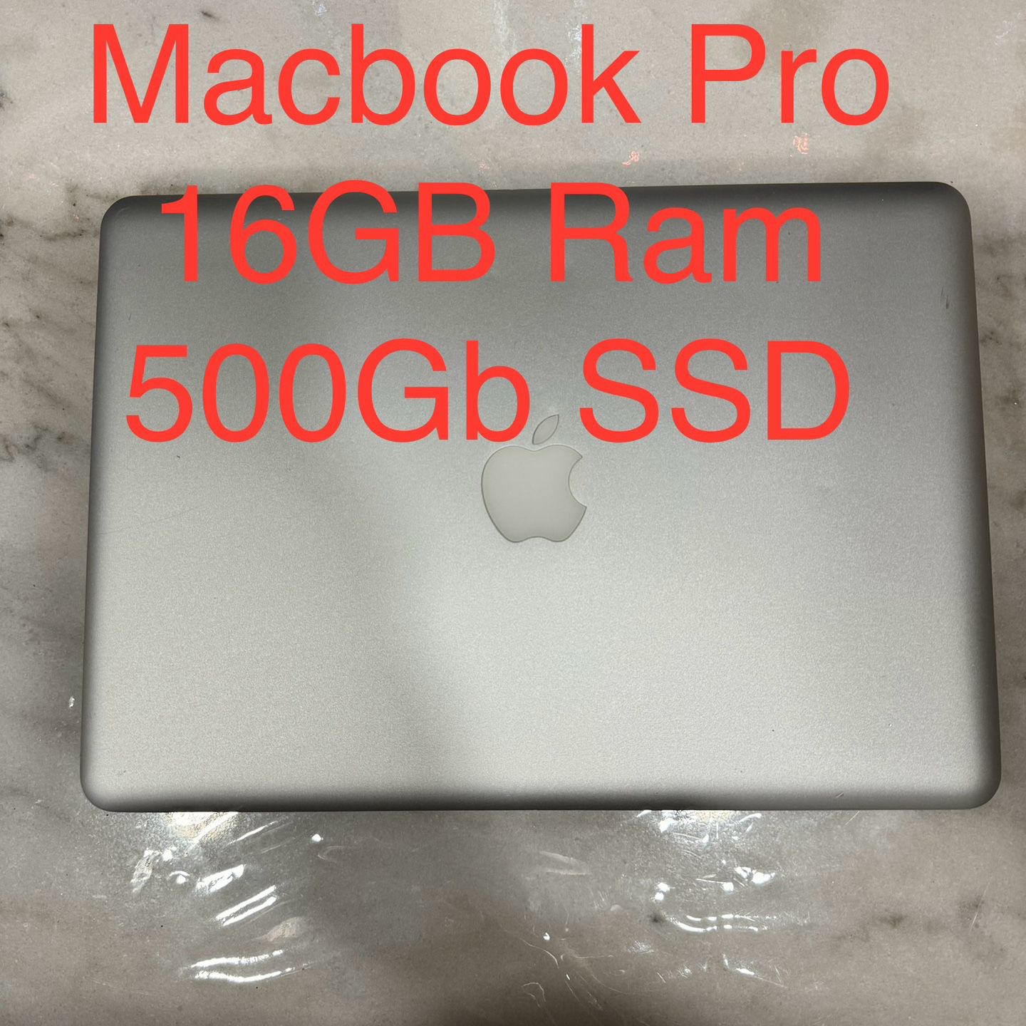 Upgraded Macbook Pro, 16GB Ram, 500Gb SSD, New Battery