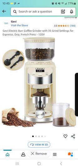Gevi 2 n 1 Burr Coffee Grinder