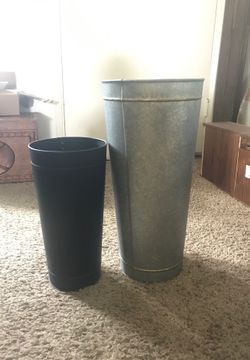Metal vases