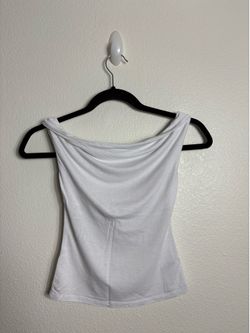 Wild Fable White Off Shoulder Draped Top XS