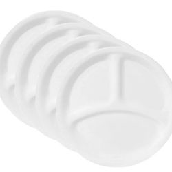 8-Winter Frost White Collection Corelle® Winter Frost White 10.25" Divided Dinner Plate