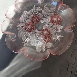 Mikasa Crystal bowl&tray
