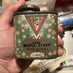 Vintage Maple Syrup Tin Can