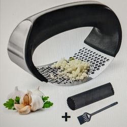 Stainless Steel Garlic Masher With Peeler And Brush. 300 Units