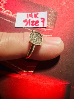 14K Solid Gold Wedding Ring Size 7