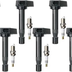 Spark Plugs AND Coils Set For Honda