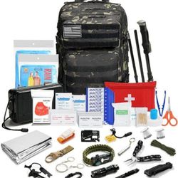 Brand NEW, Never Opened - Large Camping Backpack Emergency First Aid Kit，and Trekking Pole for Outdoor Camping Hiking Adventure Travel Accessories

