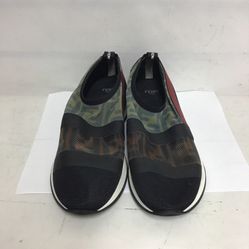 Fendi Womens Monogram Print Mosh Slip On Sneakers Size 37