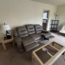 Couch With End Recliners 