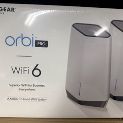 NETGEAR Orbi Pro AX6000 WiFi 6 Tri-band Mesh System