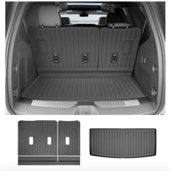Cargo Liners for 2022-2025 Chevy Chevrolet Tahoe/GMC Yukon Trunk Mat with 3rd Row Seat Back