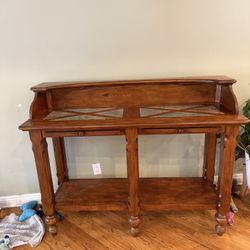 Wood Entry Way Table