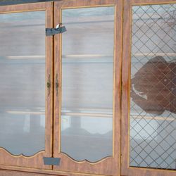 Vintage  Atrisian Crafted China CABINET AND  SET Was $800 NOW Only $250  