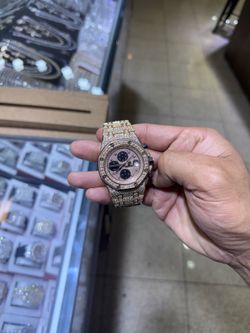 AP Royal oak off shore brick Iced out rose with box