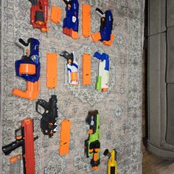 10 Nerf Guns