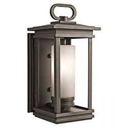 Kichler 49476RZ South Hope Outdoor Wall Light, Rubbed Bronze, 19.75"