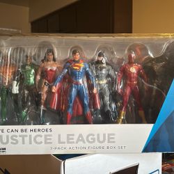 Justice League 7 Pack Action Figure Set We Can Be Heroes DC Collectibles
