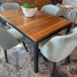 Authentic Room & Board Parsons Solid Walnut Extension Dining Table – Pristine Condition – Collector Owned