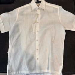 White Linen Dress Shirt