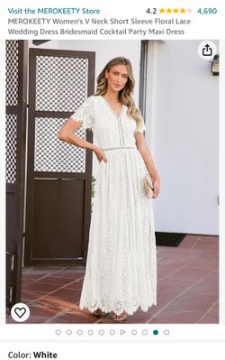 White Cocktail Dress- Size XL