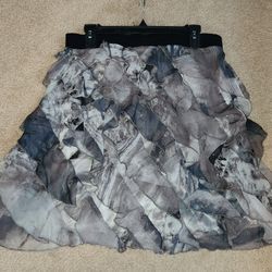 Mystree brand ruffled mid-length skirt, sz L