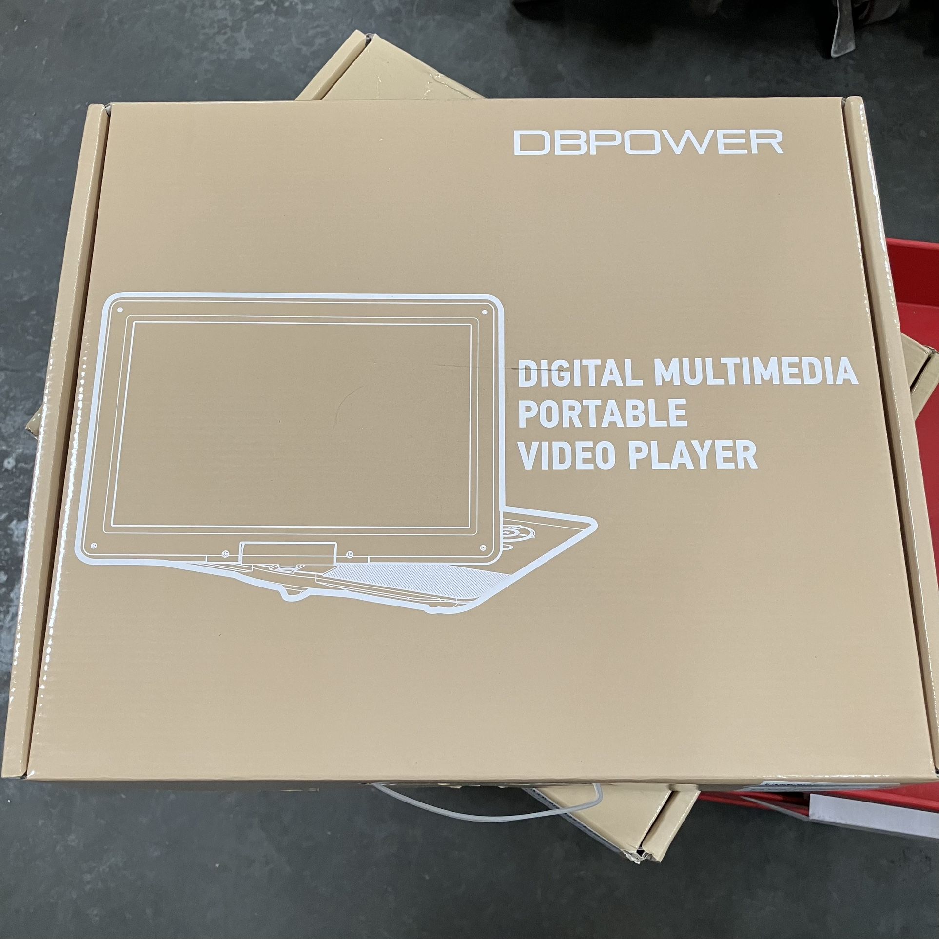 DBPOWER 16.9" Portable DVD Player with 14.1" HD Swivel Large Screen, Support DVD/USB/SD Card and Multiple Disc Formats, 6 Hrs 5000mAH Rechargeable Bat