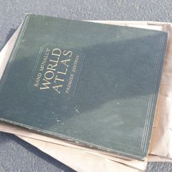1929 Rand Mcnally World Atlas 