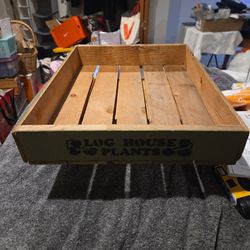 Vintage Wooden Crate Flat