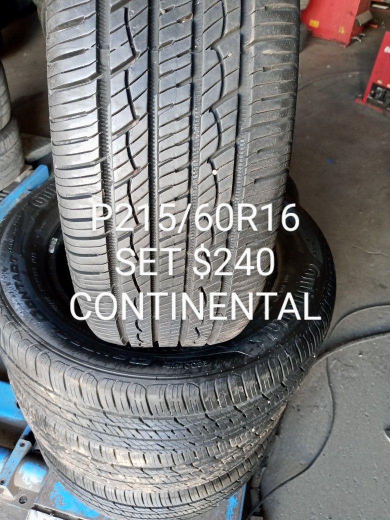 CONTINENTAL P215/60R16 SET 87%100