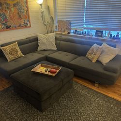 Blue L Couch For Sale