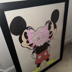 Kaws Inspired Mickey Mouse Sketch