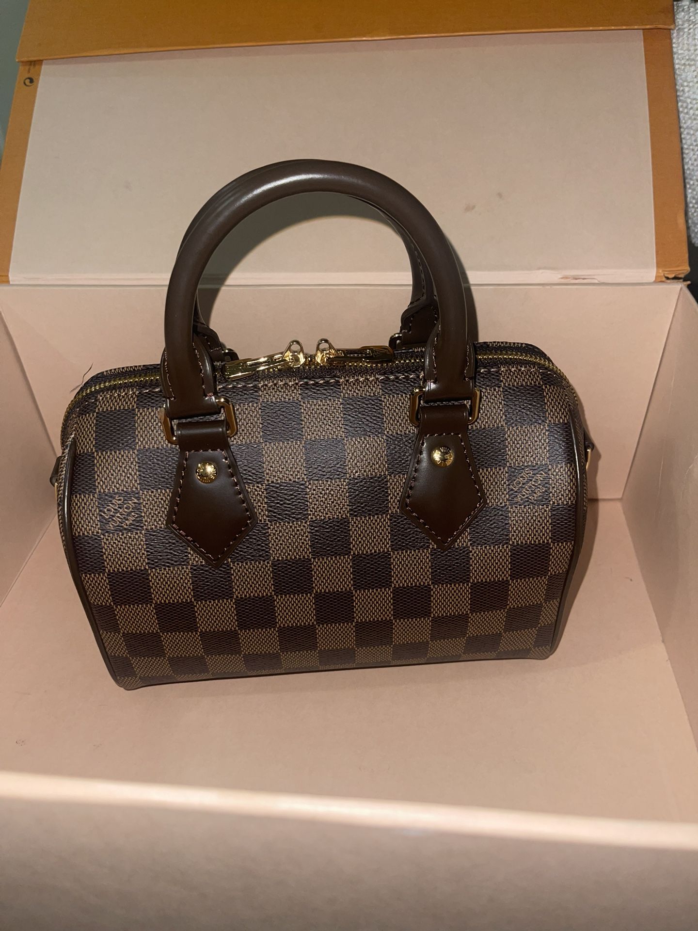 Louis Vuitton Speedy 20 Bandouliere Damier Ebene