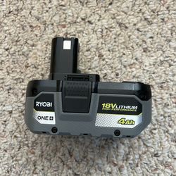 RYOBI ONE+ 18V 4.0 Ah Lithium-Ion HIGH PERFORMANCE Battery
