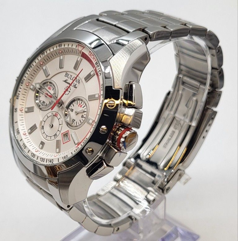 Bulova Marine Star Collection, Stainless Steel Men's Quartz Watch