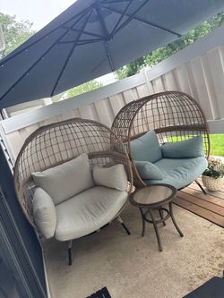 Outdoor armchairs