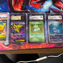 Pokemon slab Lot And Card Sleeves