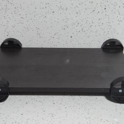 15.5 x 9 Inch Wooden  Computer Stand. Non Movable Wheels.