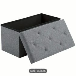 Storage Ottoman Bench, FoldingOttoman Stool, Ottoman with Storage