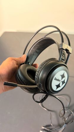 Pittsburgh Steelers Gaming Headset with Microphone – USB / 3.5mm – NFL