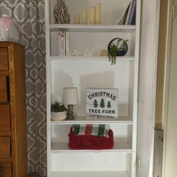Solid Wood 5 Shelf Bookcase 📚