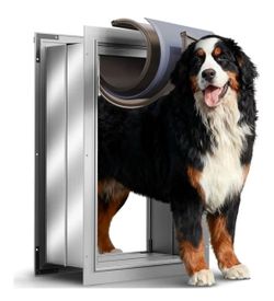 NEW 3 Flap Extreme Weather XL Dog Door for Wall Heavy Duty For Pets Up to 220 Pounds New, Open Box, Slight Scratch on Door as Shown, Missing Instructi
