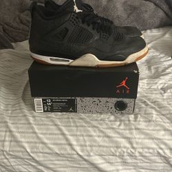 Air Jordan Four Retro Laser Black Gum Size 13 Men