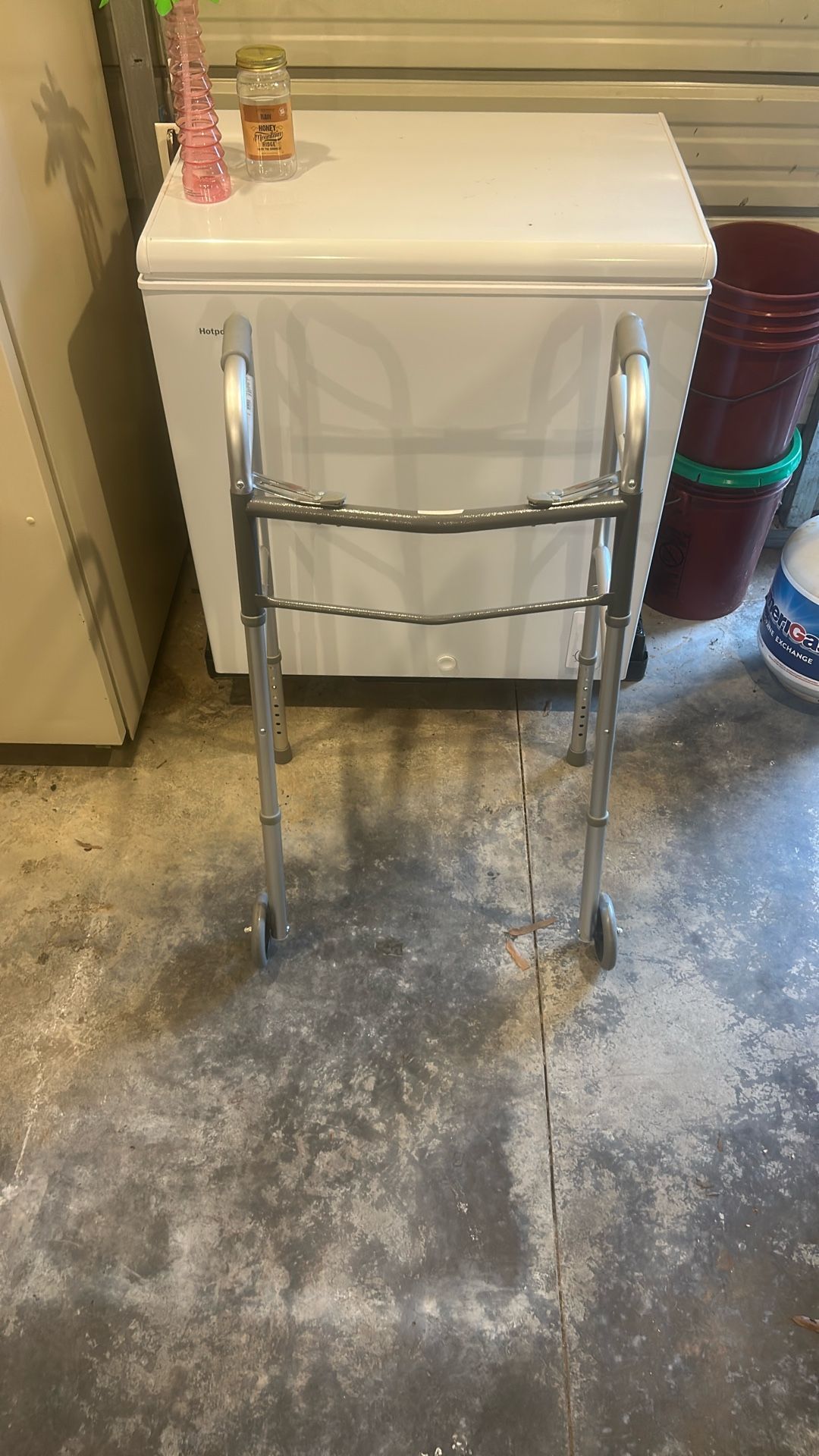 Guardian Folding Walker With Wheels