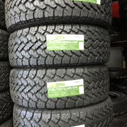 SET OF FOUR NEW TIRES 285/70/17 BBT TIRES
