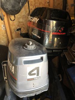 Yamaha 4hp 4 stroke and 15hp Mercury 4 stroke boat motors for sale!!!