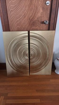 Set of 2 metal Wall decorations
